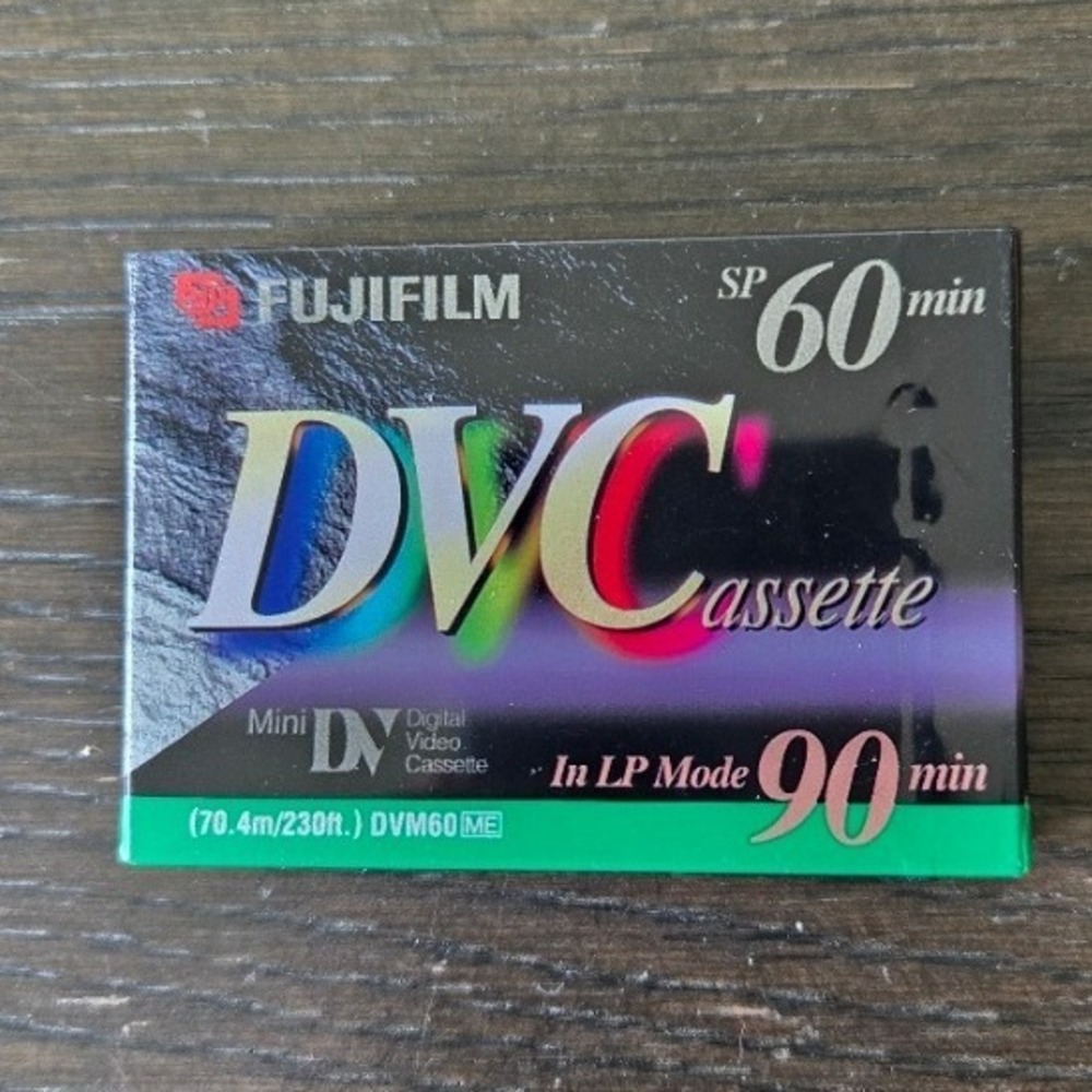 Fujifilm Mini DV 60/90 Min Digital Video Cassette Tape DVM60 ME New Sealed